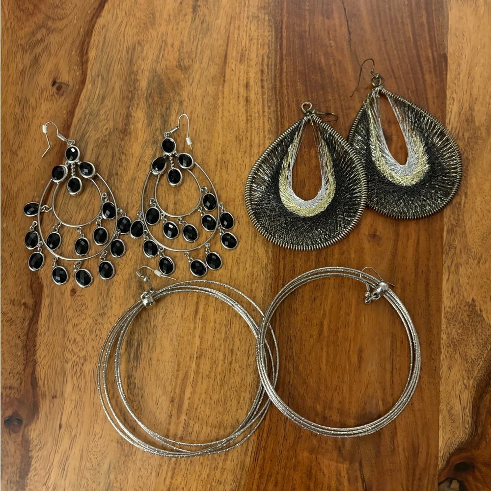 A trio of fabulous earrings!